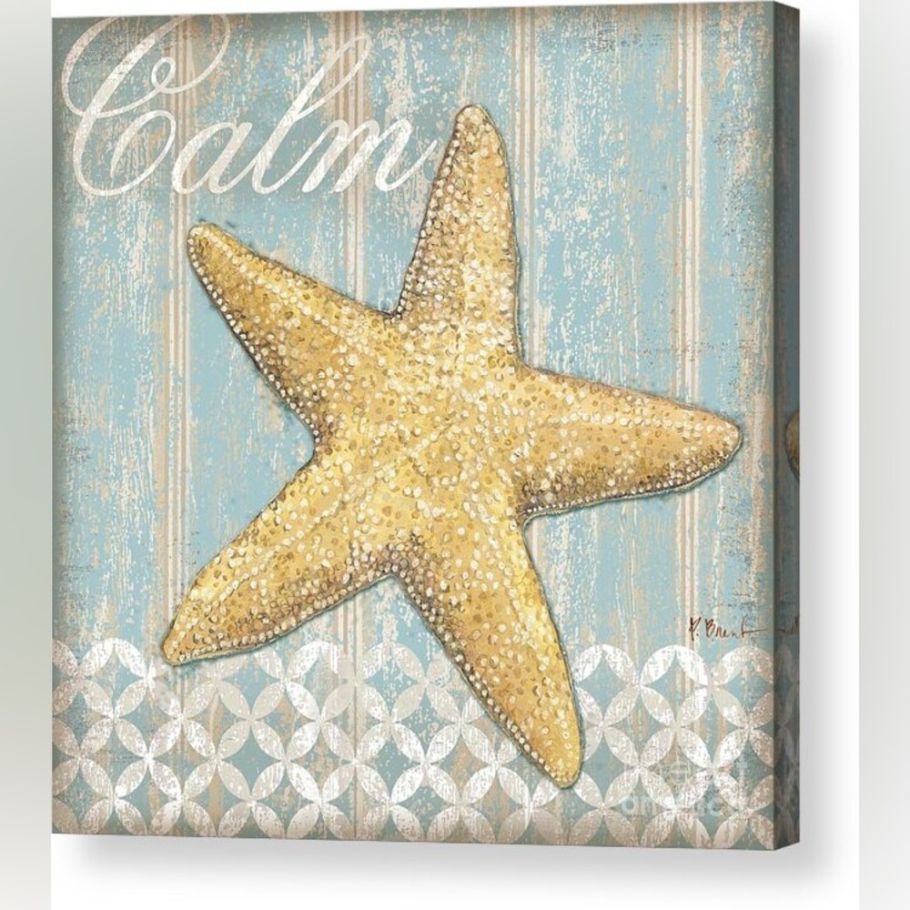 Starfish Canvas Wall Art lg1